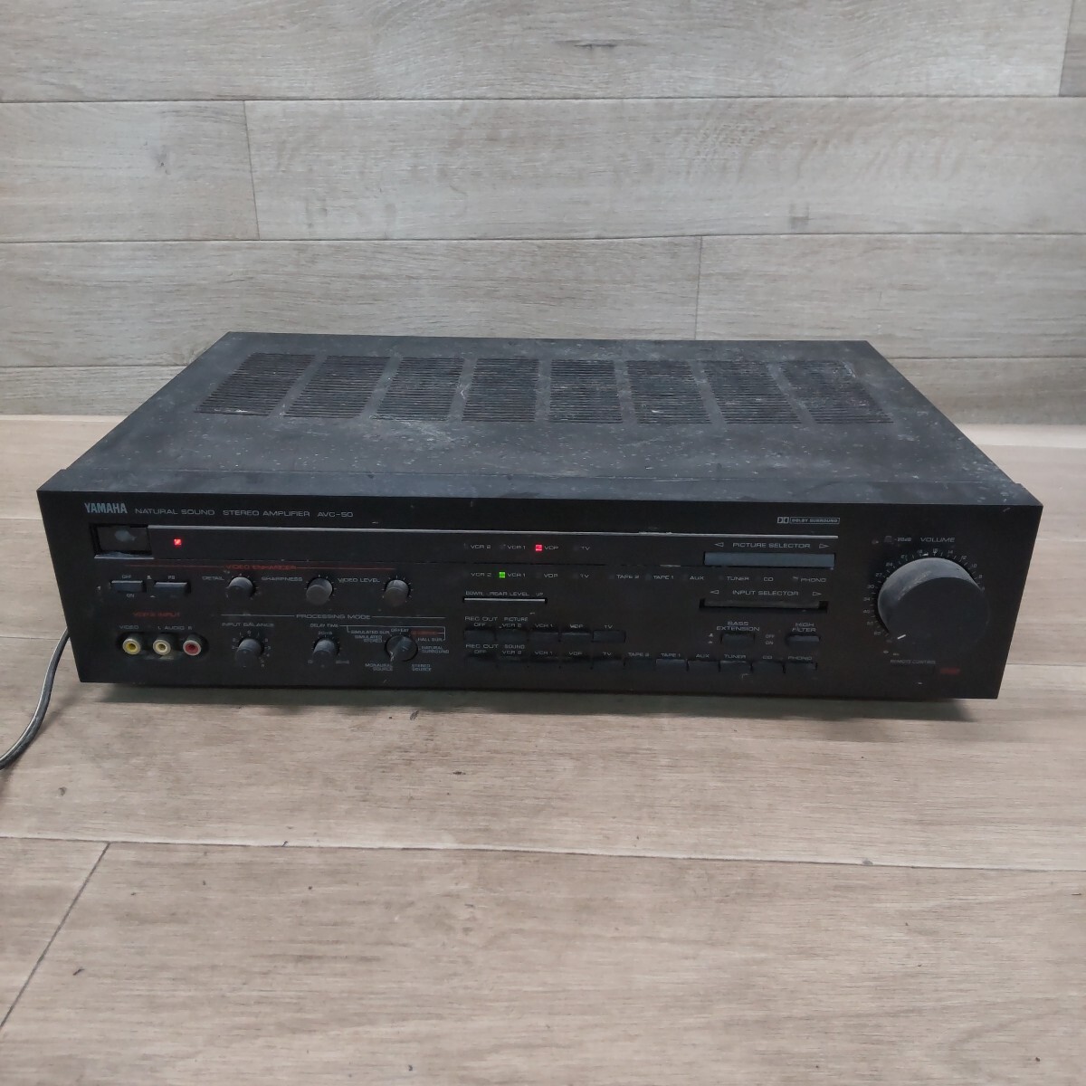 LID-260318-1019 YAMAHA ヤマハ ステレオアンプ AVC-50 アンプ STEREO AMPLIFIER オーディオ機器 通電確認済み 現状品