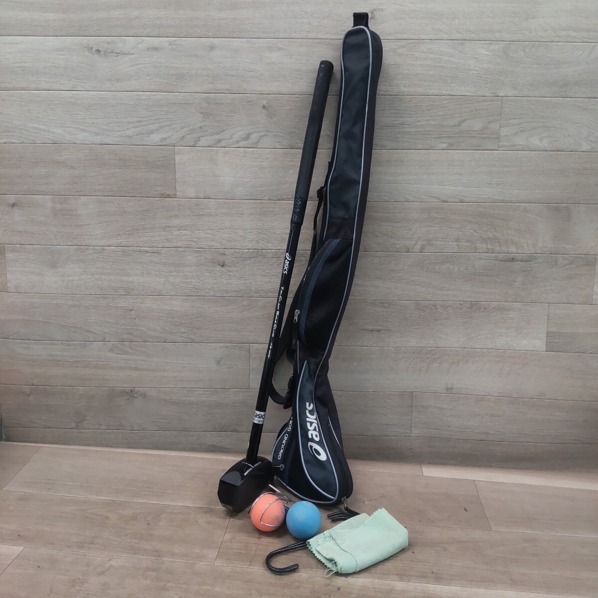 L3P-260323-1180 asics アシックス TRI-CLAW SOLE CLUB ゴルフクラブ クラブ TS-104 右利き用 ゴルフ 現状品