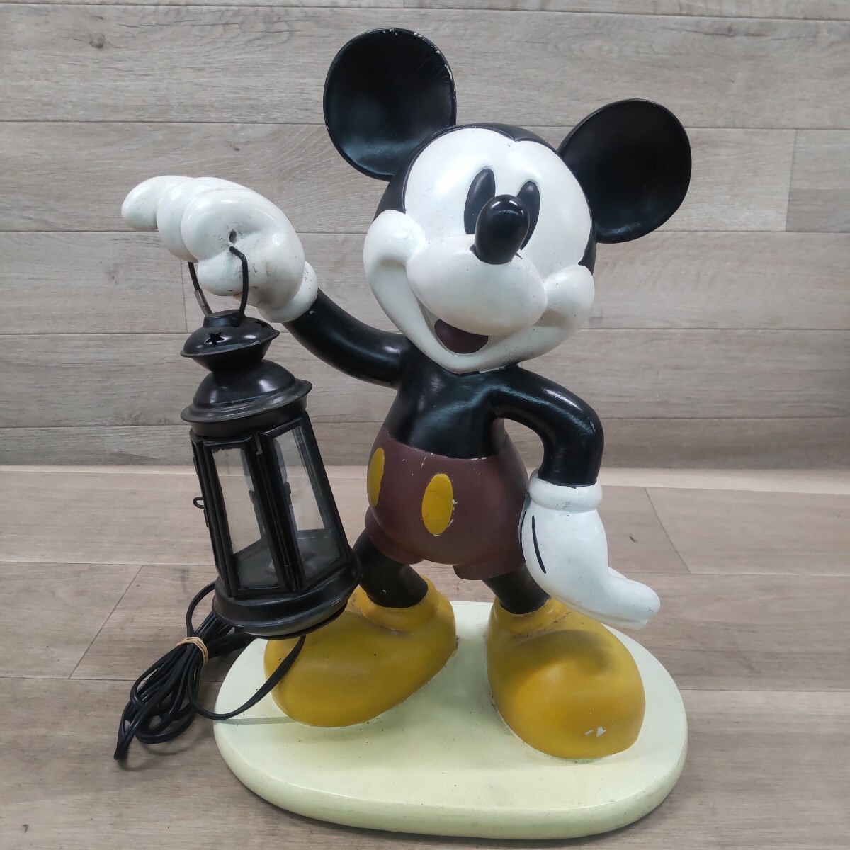 LHO-260319-1147 ミッキーマウス ディズニー ランタン ディズニー レトロ 置物 インテリア 照明 ルームランプ 現状品