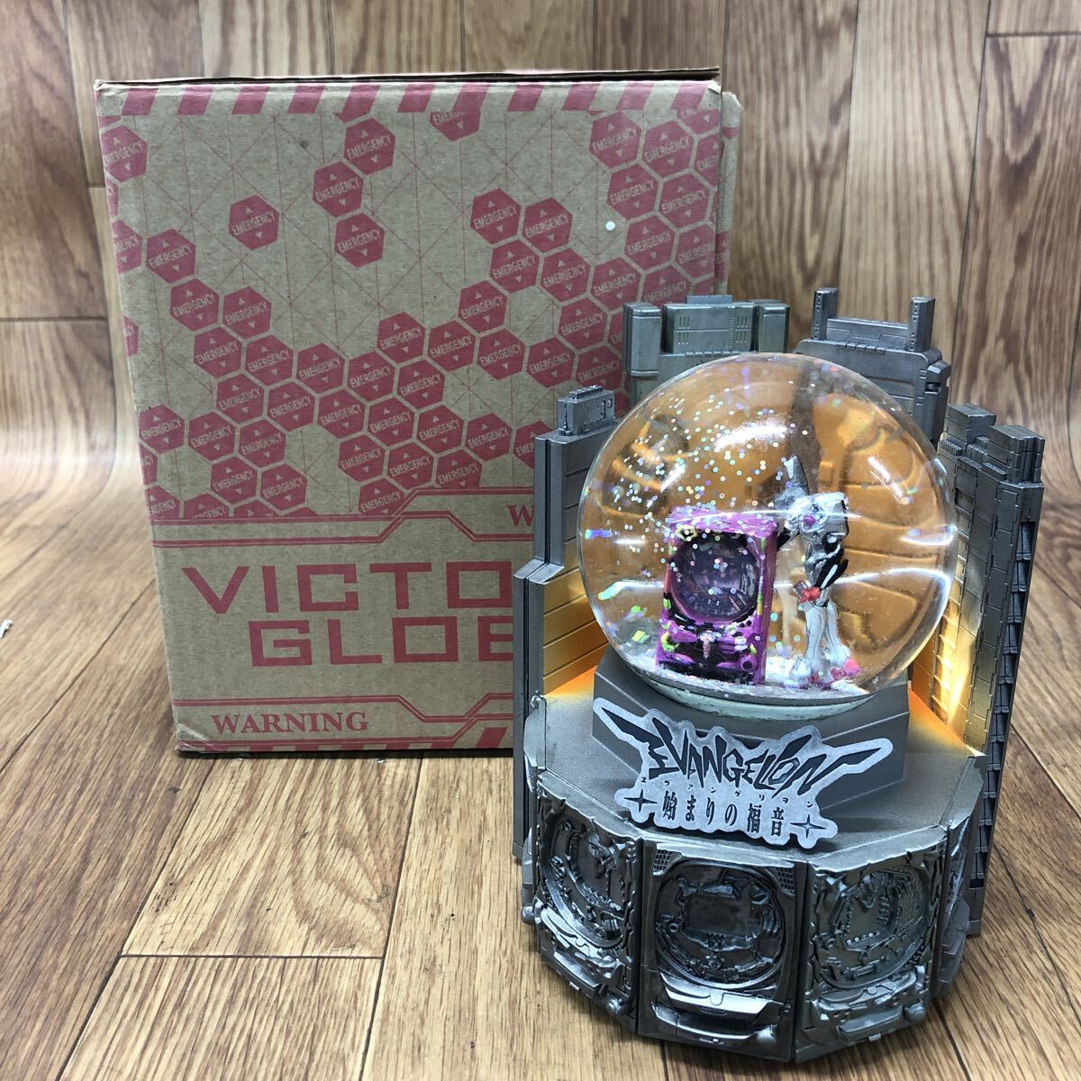 AHO-260319-1123 エヴァンゲリオン スノードーム 始まりの福音 グッズ コレクション 水晶フィギュア 4号機 ビクトリーグローブ