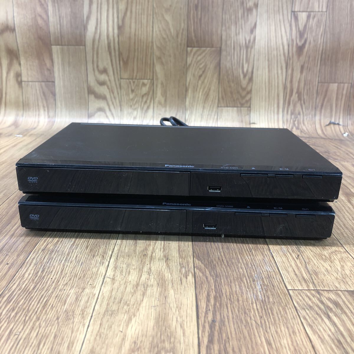 AHO-260319-1112 Panasonic パナソニック DVD-S500 DVDプレーヤー CDプレーヤー 2点まとめ 通電確認済み　
