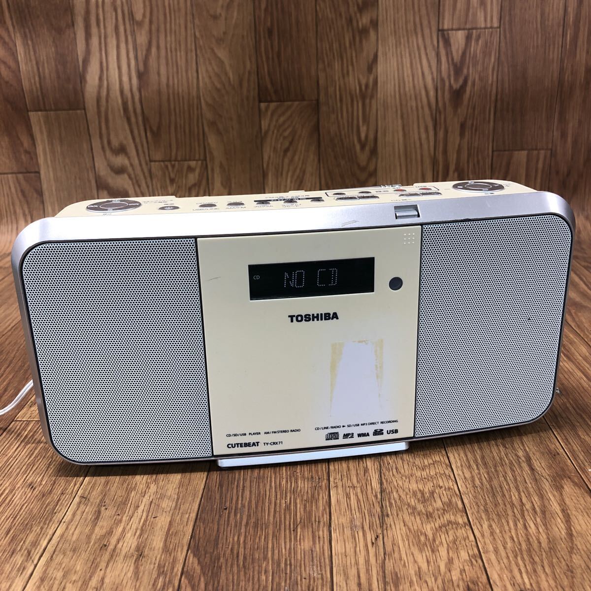 AHO-260319-1108 TOSHIBA 東芝 TY-CRX71 SD USB CDラジオ CDプレーヤー 2016年製 オーディオ機器 簡易動作確認済み