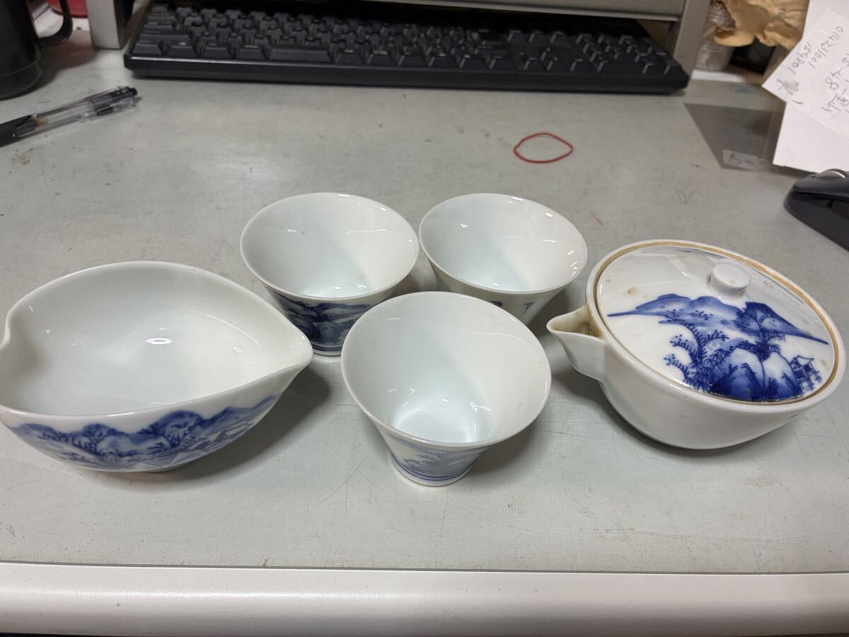 煎茶道具 湯冷まし 湯呑 セット 時代物