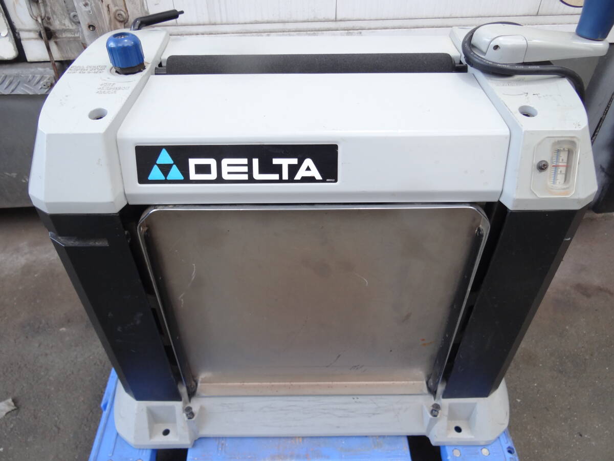 Z21G DELTA 22-580 デルタ ツースピードプレナー 2段変速 自動 仕上カンナ TWO-SPEED FINISHING PLANER 50/60Hz 100V 中古 木工 等に