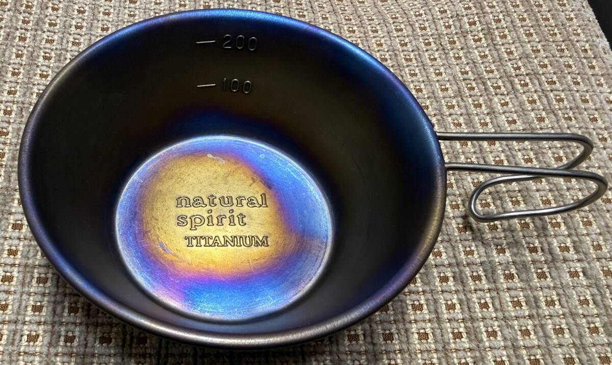 中古品：natural spirit TITANIUM シェラカップ(ナチュラルスピリット チタニウム シェラカップ)