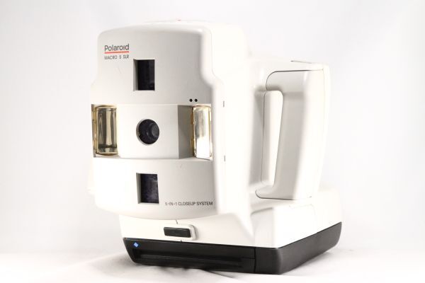★激レア品★訳あり品★ポラロイド Polaroid MACRO 5 SLR ホワイト★通電確認のみ ソフトケース付★107150