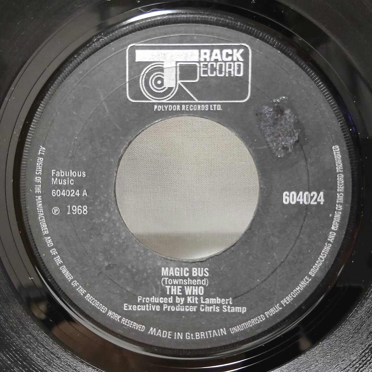 ▲英シングル▼THE WHO▲MAGIC BUS▼
