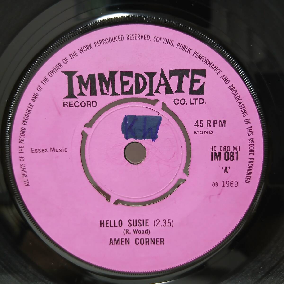▲英シングル▼AMEN CORNER▲HELLO SUSIE▼