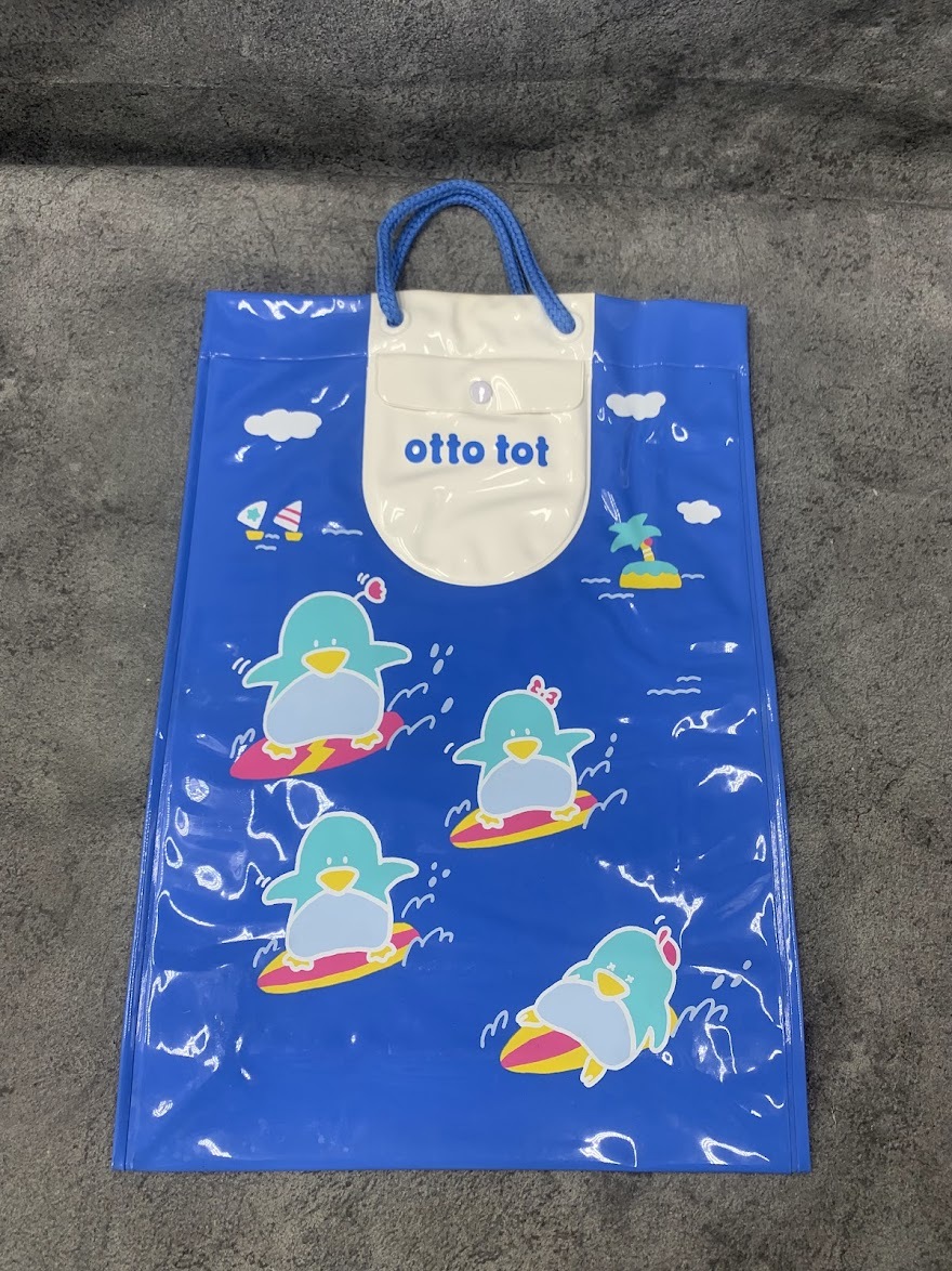 【 昭和レトロ ヤングコクヨ otto tot ビニールバッグ 】オットトット バッグ レトロ アンティーク ペンギン