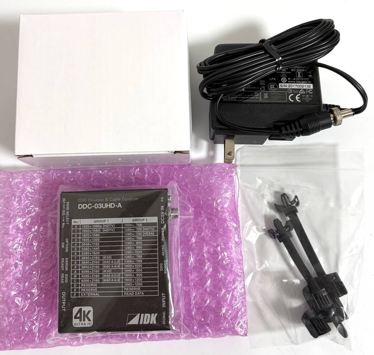 ★未使用品★ IDK DDC-03UHD-A 4K＠60対応 HDMI EDIDエミュレーター エミュレーションバッファ プラグアンドプレイ I260317-3
