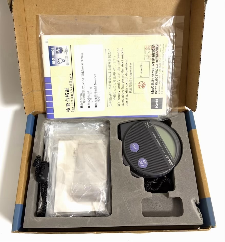 ★良品★ Kett ケツト科学研究所 電磁膜厚計 LE-900 高周波膜厚計 ケット 測定器 I260316