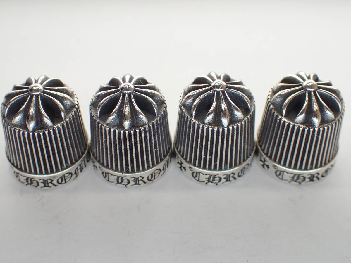 正規品CHROME HEARTS ★★CHプラスバルブキャップ（４個）１セット　★２２g★