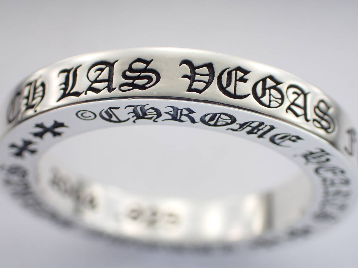 正規品CHROME HEARTS ★ラスベガス限定3㎜スペーサーファックユーリング18.5号★ 