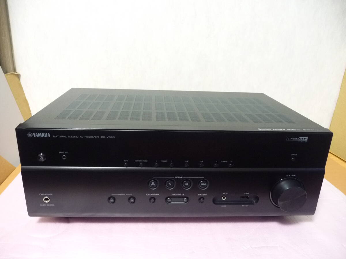 ★展示品 ヤマハ YAMAHA 5.1ch AVレシーバー RX-V385(B) [384kHz/32bit DACを採用/Bluetooth/ブラック] 保証付