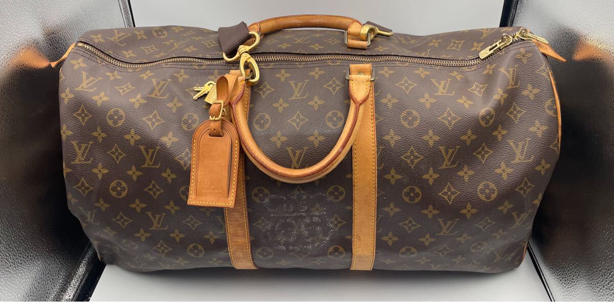 FY351020000A098 LOUIS VUITTON ルイヴィトン モノグラム キーポル ボストンバッグ　落書き跡あり　現状品