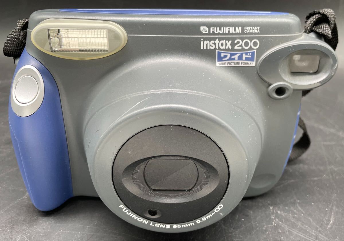 FS4477A065 FUJIFILM instax200ワイド フジフィルム ポラロイドカメラ 動作未確認です。現状品
