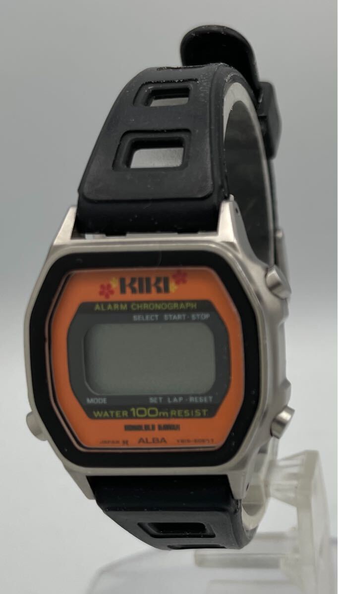 FS4480A071 SEIKO セイコー ALBA アルバ KIKI メンズ オールド デジタル 腕時計 100m防水 Y819-5140 不動 現状品