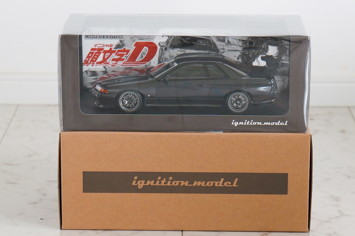 ★新品 イグニッションモデル ignition model IG3545 1/18 頭文字D INITIAL D Nissan Skyline GT-R (BNR32) Gun Gray Metallic