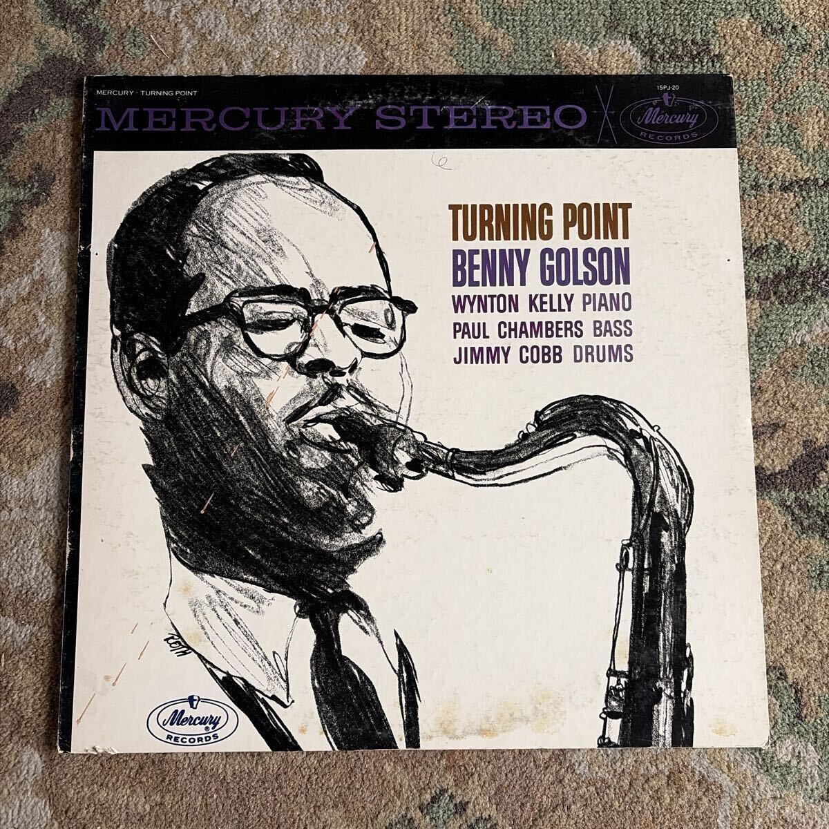 美盤! BENNY GOLSON TURNING POINT ベニー・ゴルソン ターニングポイント LPレコード 15PJ-20 ジャズ テナー名盤 ウィントンケリー モダン