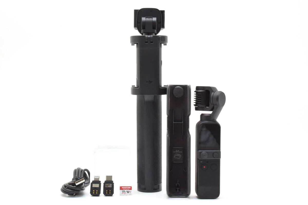 ■ 美品 ■ ディージェーアイ　DJI POCKET2《純正延長ロッド・SD12GB付き》 H0228#A-103