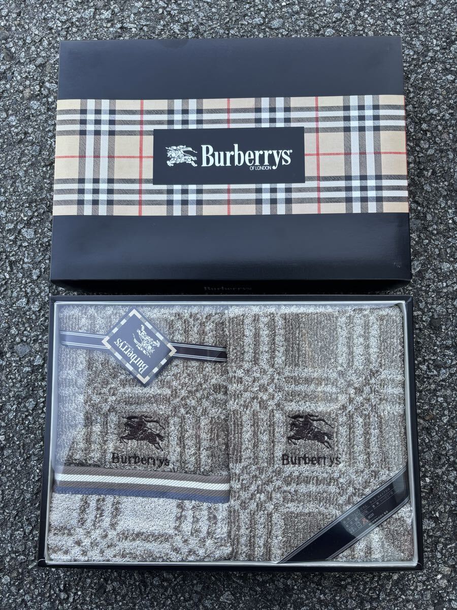 ◆未使用◆Burberry/バーバリー　タオルセット　TBG-2996004◆