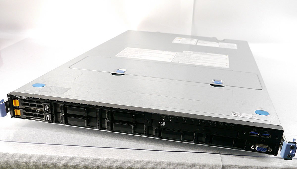 ラックサーバー NEC Express5800/R120f-1M/Xeon E5-2697 V3 x2/メモリ8GBx6 48GB DDR4/HDD300GBx1 SAS/OS無/1U/サーバ N8100-2206Y S032505