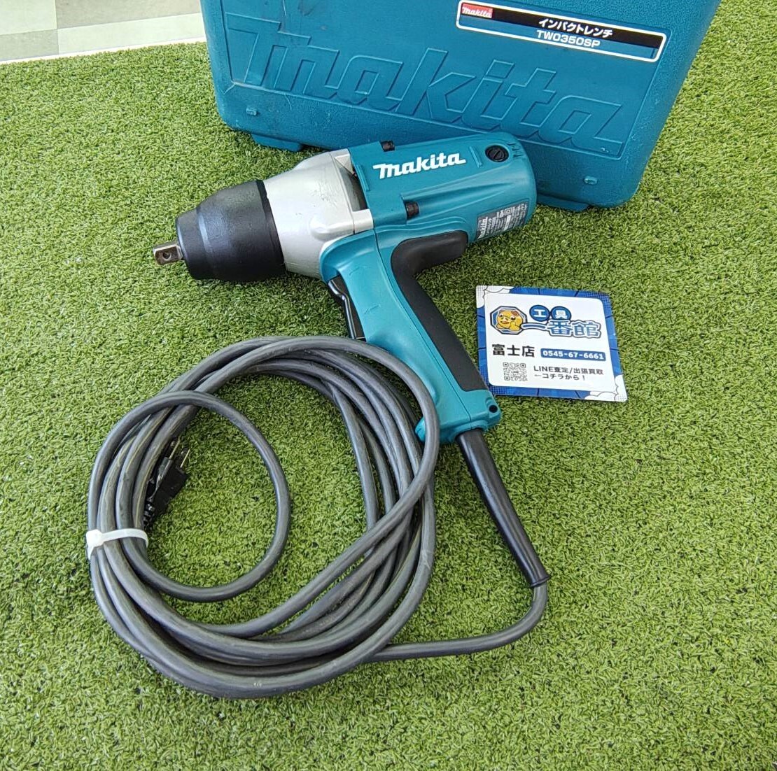 富)★現状品 makita マキタ インパクトレンチ TW0350 100V 1/2(12.7㎜) ※ジャンク品 モーター不動 領収OK m312-3