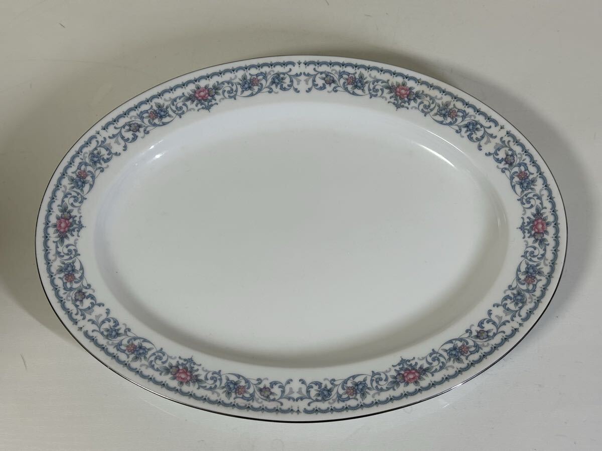 Noritake ノリタケ ROMANBLUE ロマンブルー オーバルプレート 大皿 盛皿 洋食器 ブランド食器