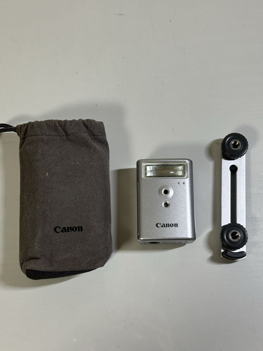 Canon キャノン フラッシュ HF-DC1 HIGH-POWER FLASH ハイパワーフラッシュ フィルムカメラ部品 動作未確認 ケース付き
