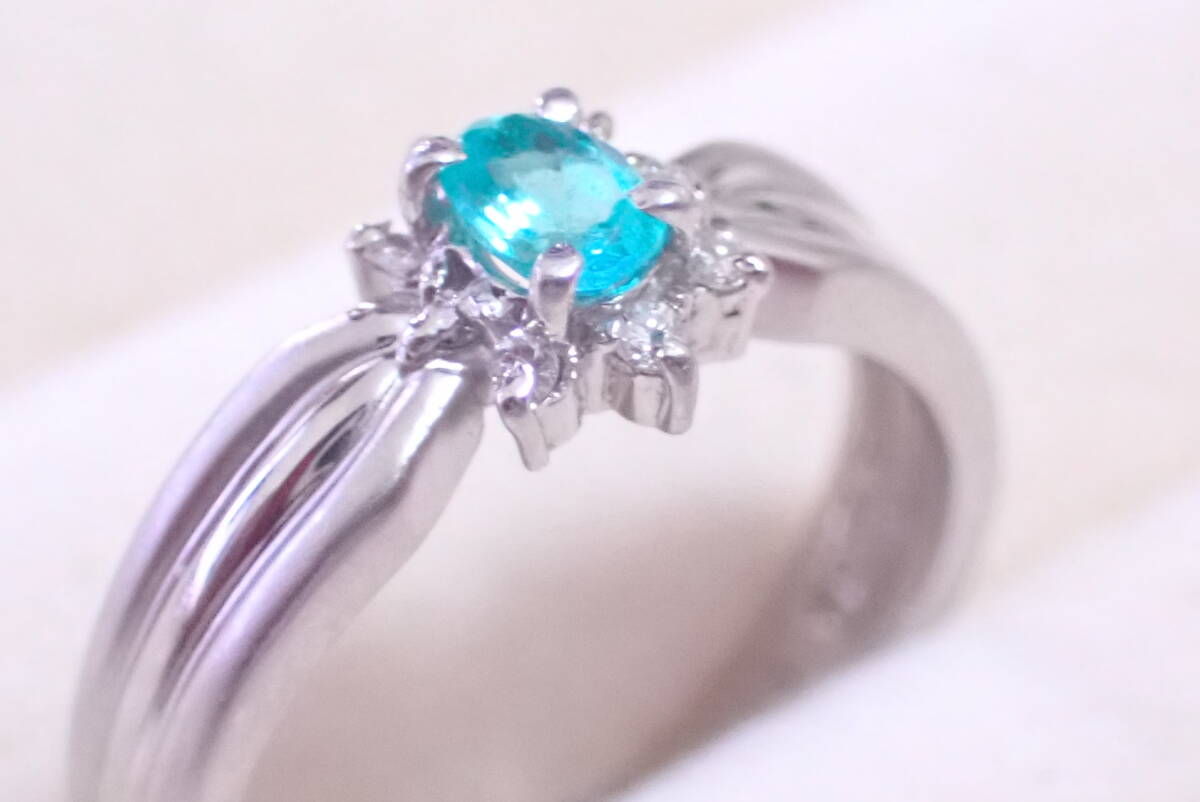 パライバトルマリン　指輪　7.5号