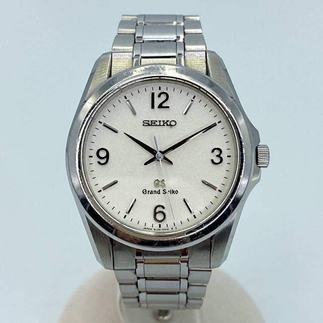 【現状稼働品】GRAND SEIKO SBGF009 8J55-0010 クオーツ 腕時計 ブランド メンズ 白文字盤 アナログ表示