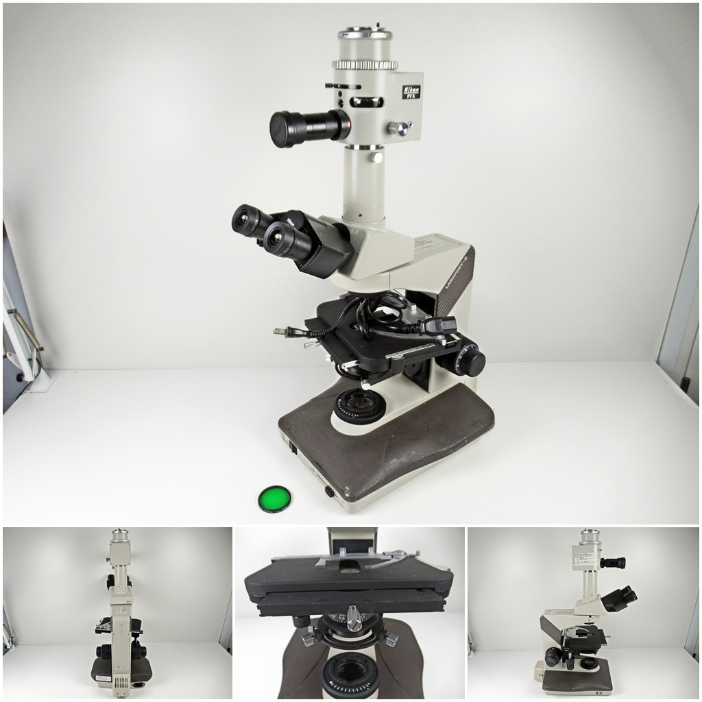 ◆[C87]ニコン　Nikon　顕微鏡　PFX LABOPHOT-2　ラボフォト2　生物顕微鏡　通電確認