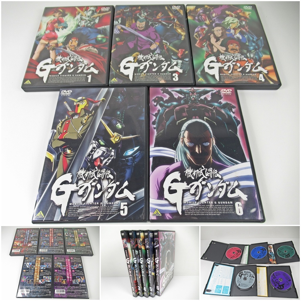 ◆[B94]機動武闘伝Gガンダム　DVD　5枚セット　 1・3・4．5．6巻　Gガンダム