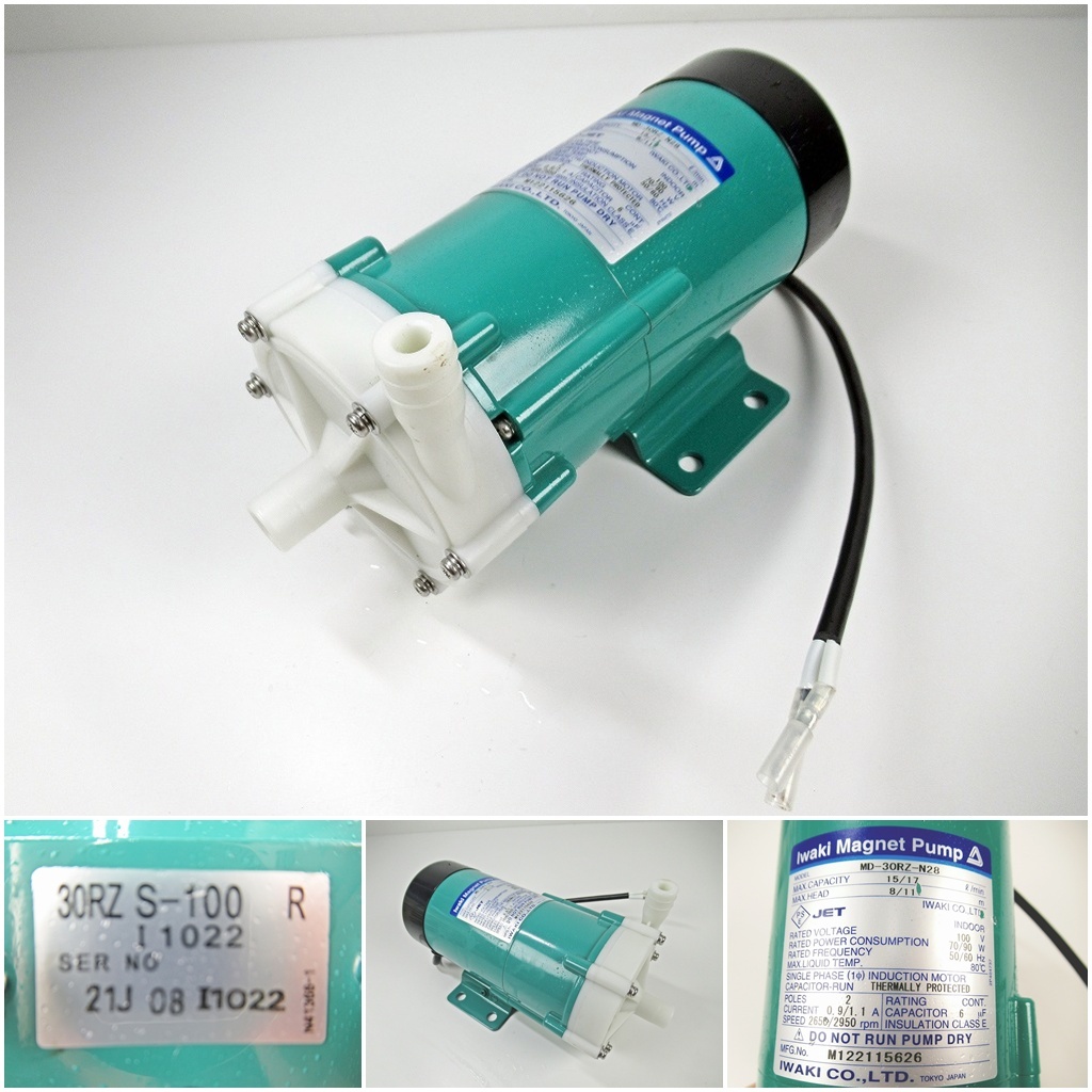 ◆[C14]Iwaki　イワキ　マグネットポンプ　Magnet Pump　ポンプ　MD-30RZ-N28　動作確認済