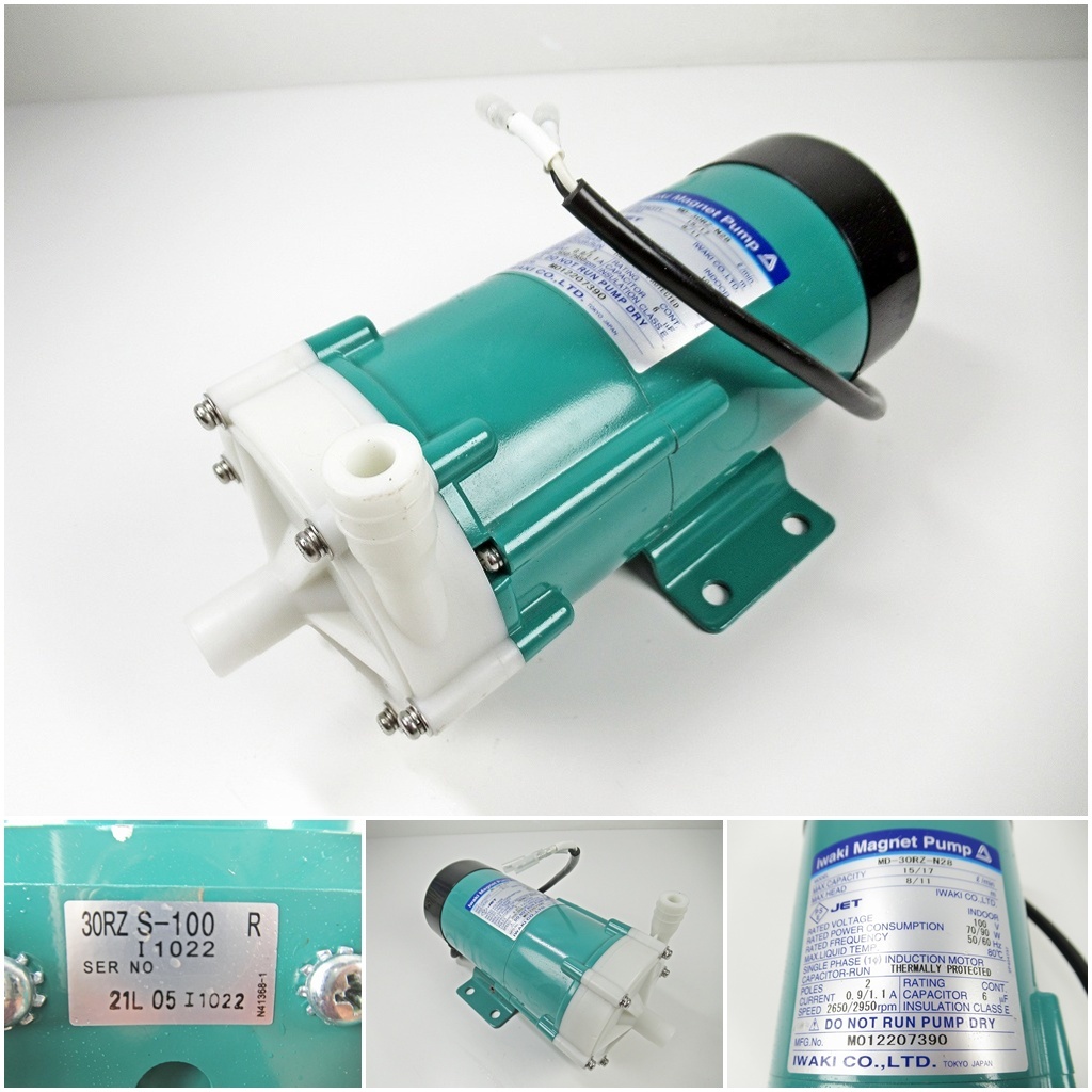 ◆[C43]Iwaki　イワキ　マグネットポンプ　Magnet Pump　ポンプ　MD-30RZ-N28　動作確認済