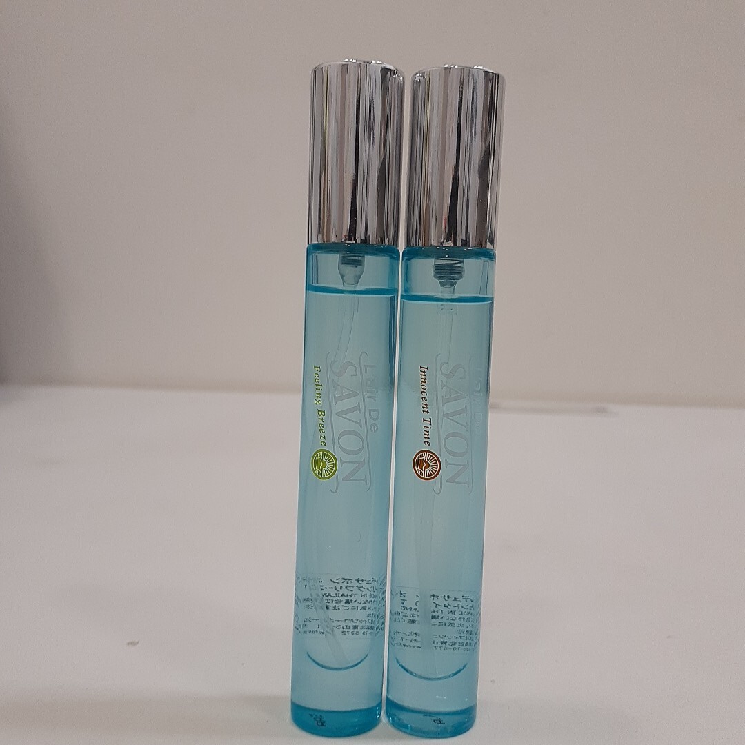 2本セット 残量約8割 L'air De SAVON レールデュサボン/フィーリングブリーズ/イノセントタイム/ オードトワレ EDT 8ml 香水