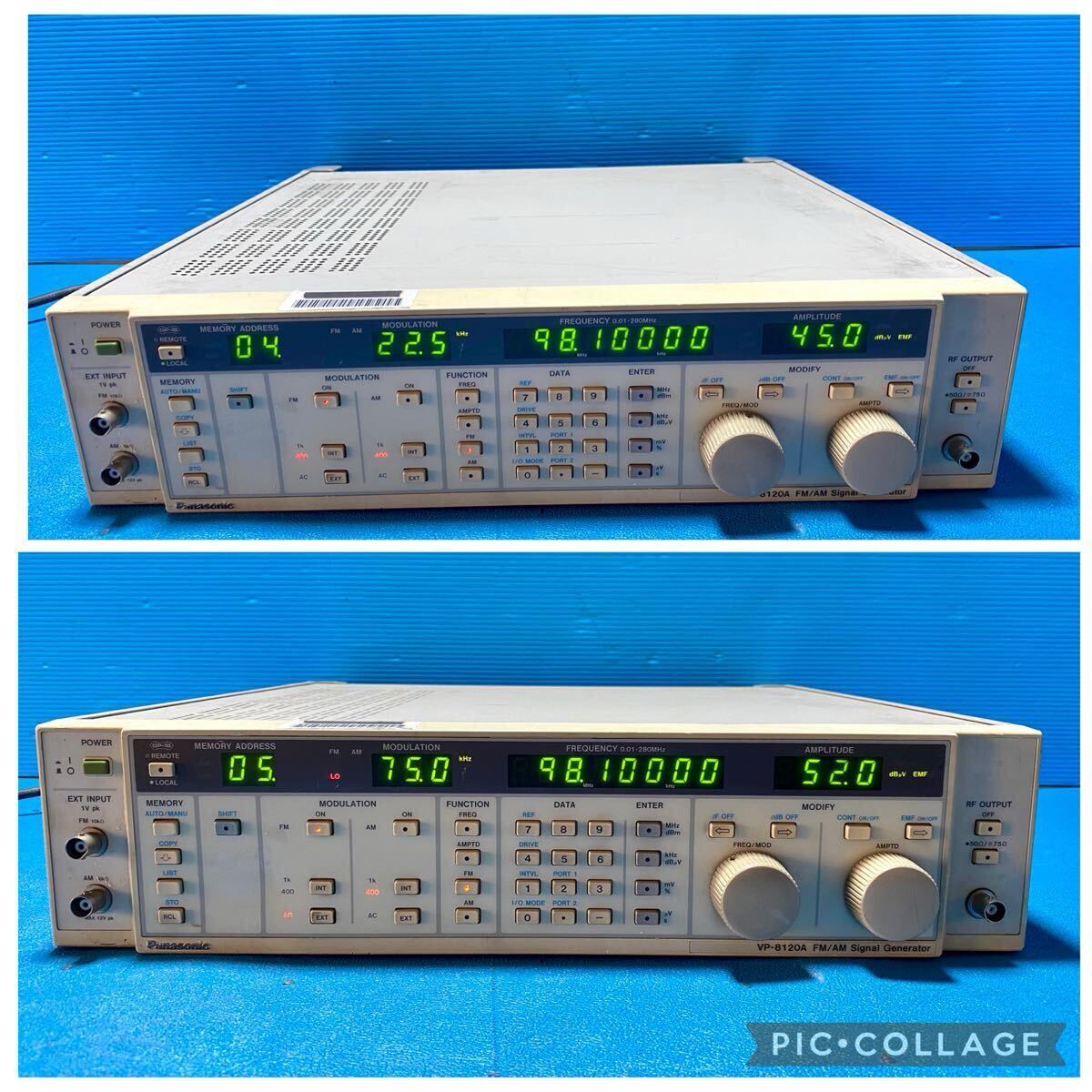 B400 ★Panasonic パナソニック VP-8120A FM AM Signal Generator ジャンク品