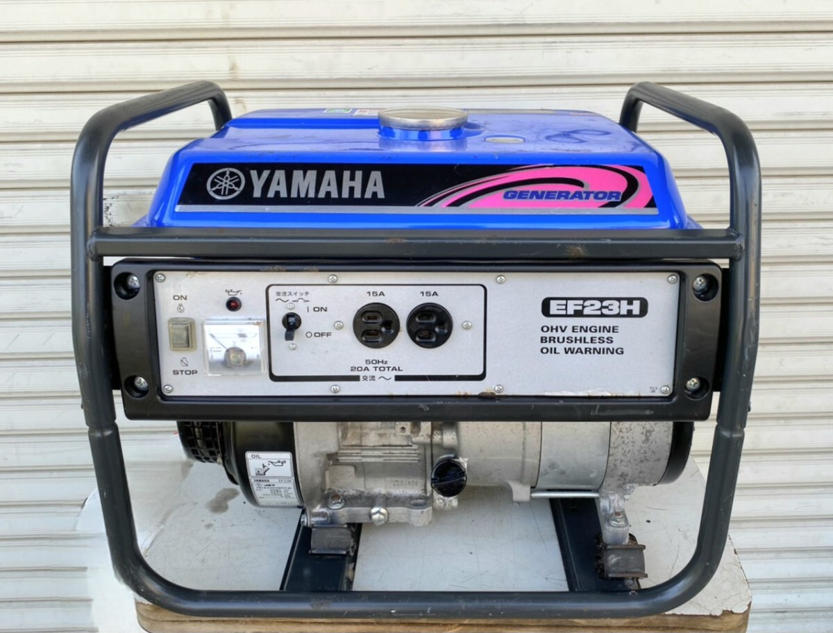 B403 ★YAMAHA ヤマハ GENERATOR 発電機 EF23H 100V 50Hz ジャンク品 