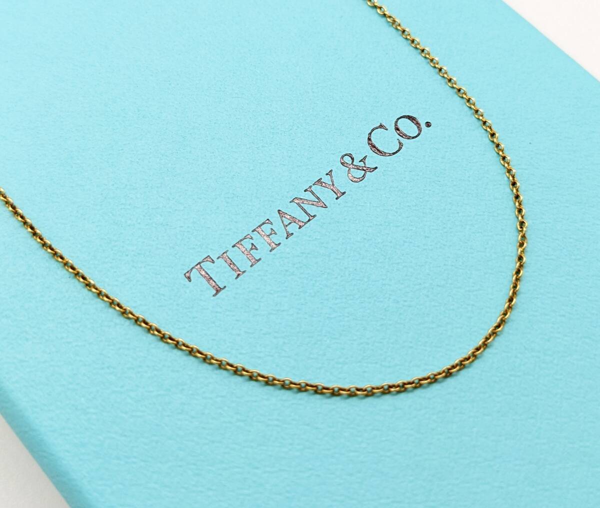 ■Tiffany&Co. ティファニー ネックレス 750 K18 イエローゴールド チェーン 42㎝ エルサペレッティ アクセサリー