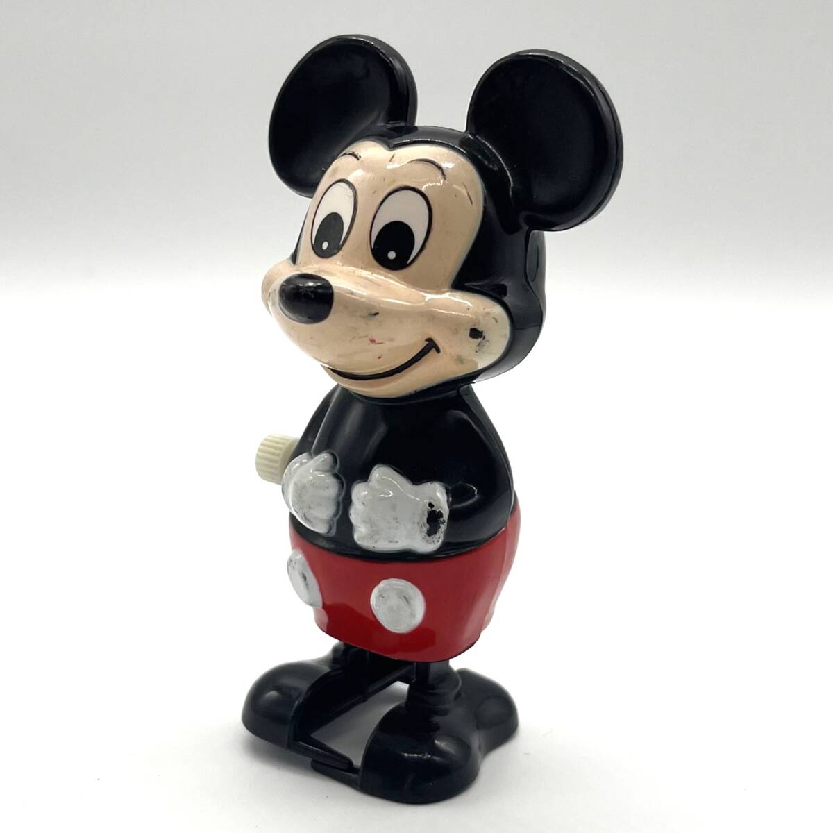 □TOMY ミッキーマウス ゼンマイ式 トコトコ 歩行 人形 フィギュア WALT DISNEY ウォルト ディズニー トミー 昭和レトロ 当時物 ビンテージ