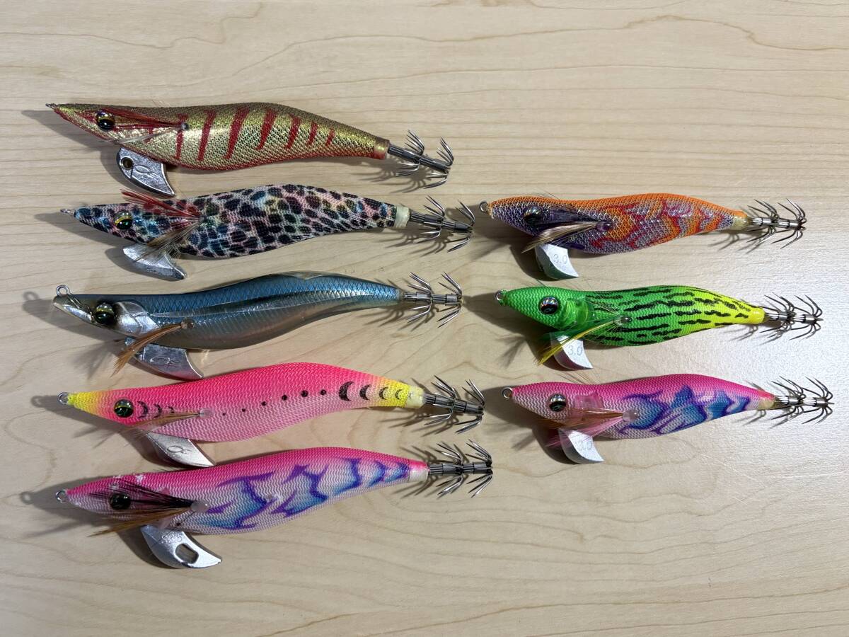 ダイワ エメラルダス 美品 3.5号 3.0号 ８個セット ステイ ヌード ラトル エギ セット Daiwa Emeraldas ハッスルナイト　エギング