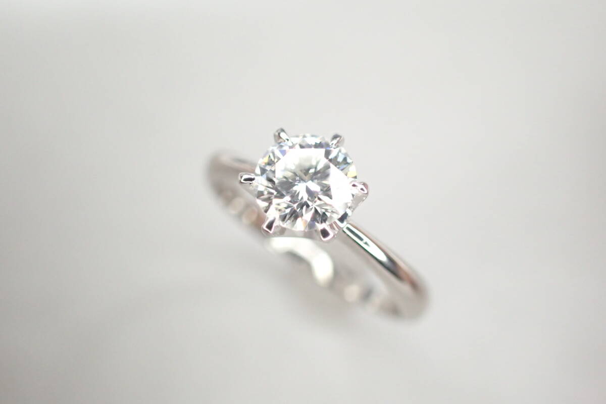 38/美品 田崎真珠 タサキ Pt900 ダイヤ0.527ct リング 指輪