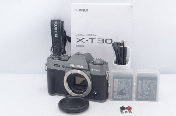 FUJIFILM フジフィルム X-T30 ボディ チャコールシルバー X-T30-CS 2610万画素 APS-Cミラーレス一眼カメラ R5285