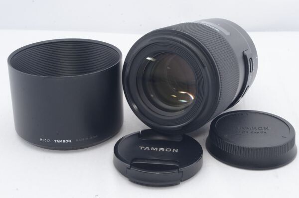 良品★TAMRON タムロン SP90mm F2.8 Di MACRO 1:1 VC USD キヤノン Canon用 F017E フルサイズ対応 単焦点マクロレンズ R5395
