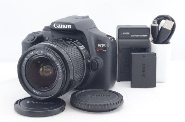 Canon キャノン EOS Kiss X90 標準ズームレンズキット ブラック 2410万画素 デジタル一眼レフカメラ R5385