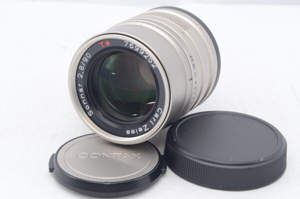 美品★CONTAX コンタックス Carl Zeiss T* Sonnar 90mm F2.8 G用 単焦点レンズ R5314