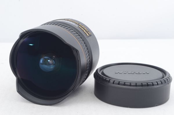 美品★Nikon ニコン AF DX Fisheye-Nikkor 10.5mm F2.8G ED ニコンDXフォーマット専用 小型魚眼レンズ フィッシュアイレンズ R5464