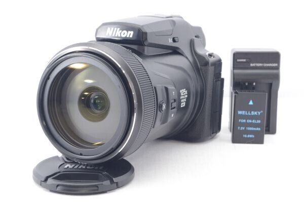 ほぼ新品★Nikon ニコン COOLPIX P1100 1605万画素 光学125倍ズーム 超望遠デジタルカメラ R5289