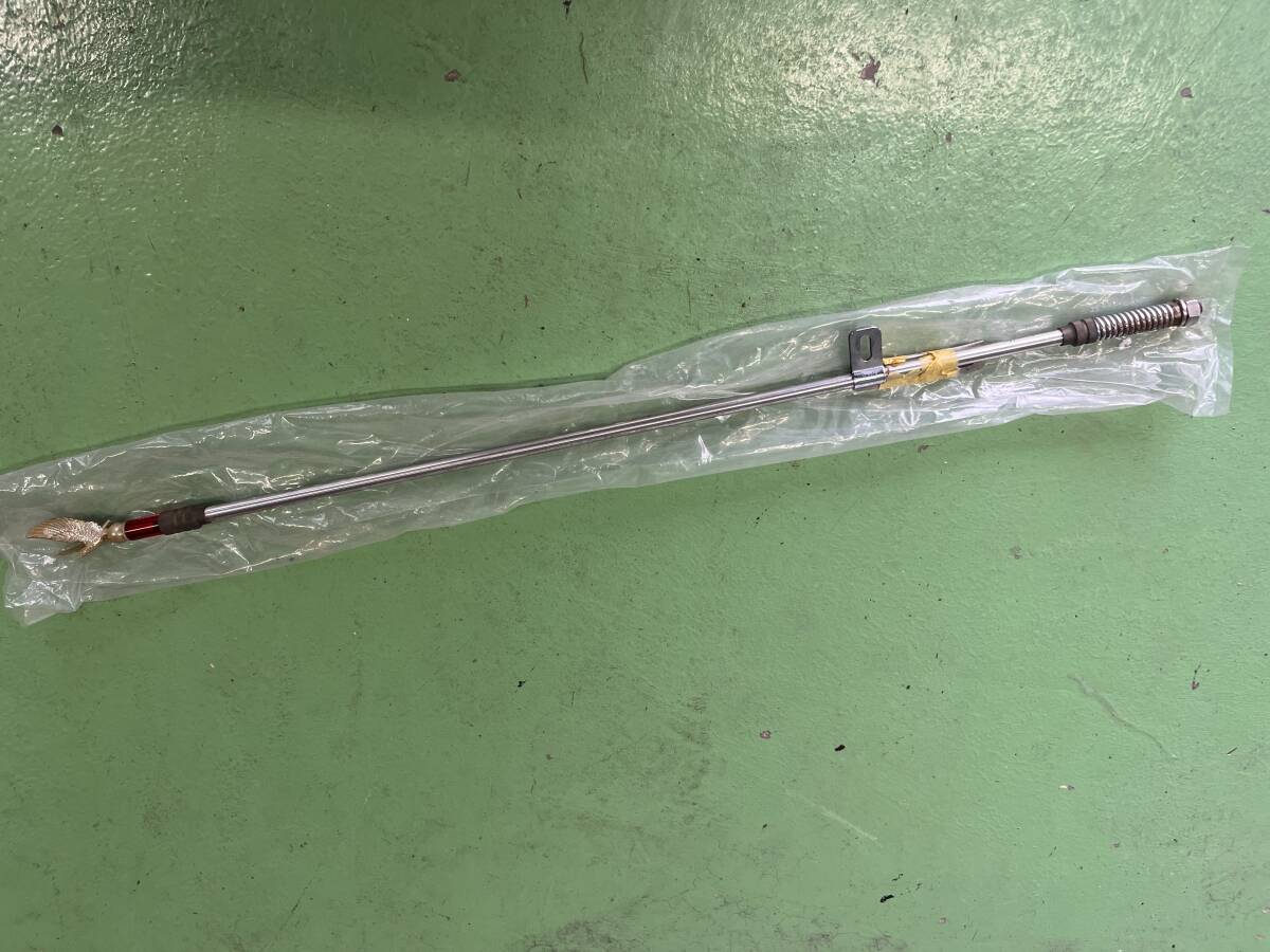 INOUE イノウエ ブラック イーグルポール 美品 旗棒 旧車 当時物 汎用ステー フラッグポール 78cm 光輪