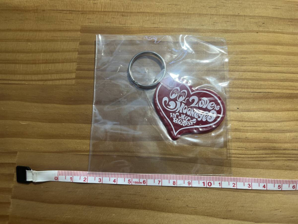 MOONEYES ムーンアイズ ハート キーホルダー キーリング レッド 赤　キーリング